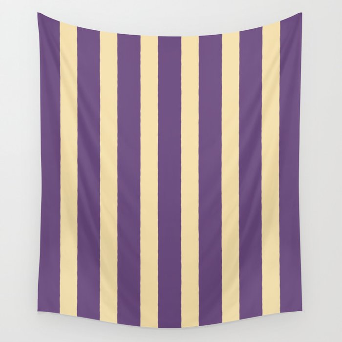 Simple Stripes Pattern - Purple Sand Wall Tapestry Gallery Image 4