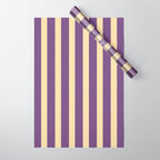 Simple Stripes Pattern - Purple Sand Wrapping Paper Gallery Image 1