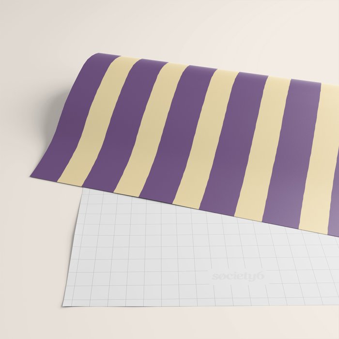 Simple Stripes Pattern - Purple Sand Wrapping Paper Gallery Image 2