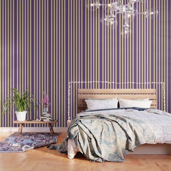 Simple Stripes Pattern - Purple Sand Wallpaper Gallery Image 3