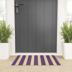 Simple Stripes Pattern - Purple Sand Welcome Mat Gallery Image 3