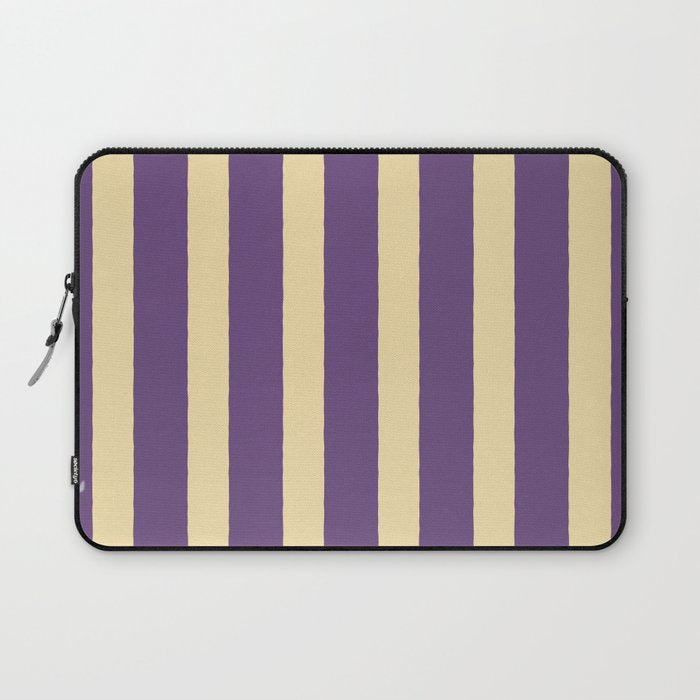 Simple Stripes Pattern - Purple Sand Laptop Sleeve Gallery Image 1