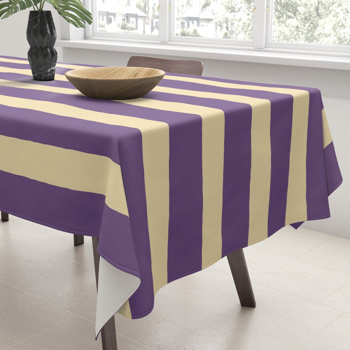 Simple Stripes Pattern - Purple Sand Tablecloth Gallery Image 3