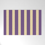 Simple Stripes Pattern - Purple Sand Welcome Mat Gallery Image 1