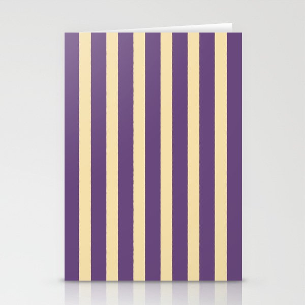 Simple Stripes Pattern - Purple Sand Stationery Card Gallery Image 2