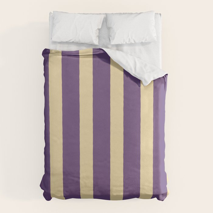 Simple Stripes Pattern - Purple Sand Duvet Cover Gallery Image 6