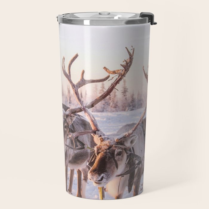 REINDEER PORTRAIT Travel Mug Gallery Image 2