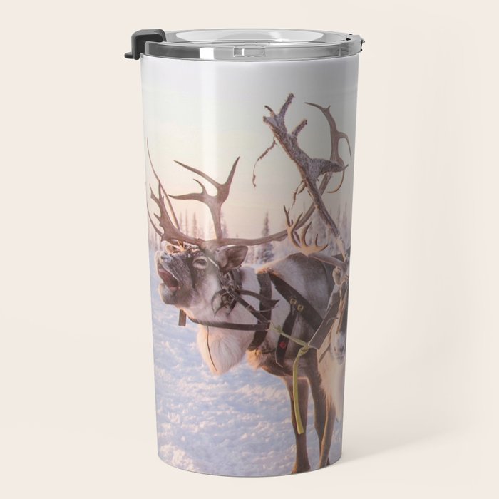 REINDEER PORTRAIT Travel Mug Gallery Image 3
