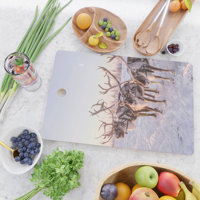 REINDEER PORTRAIT Cutting Board Gallery Image 2