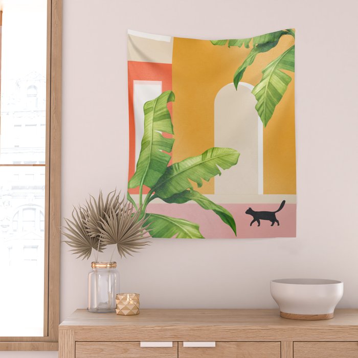 Cat Space III Wall Tapestry Gallery Image 2