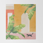 Cat Space III Throw Blanket Gallery Image 2