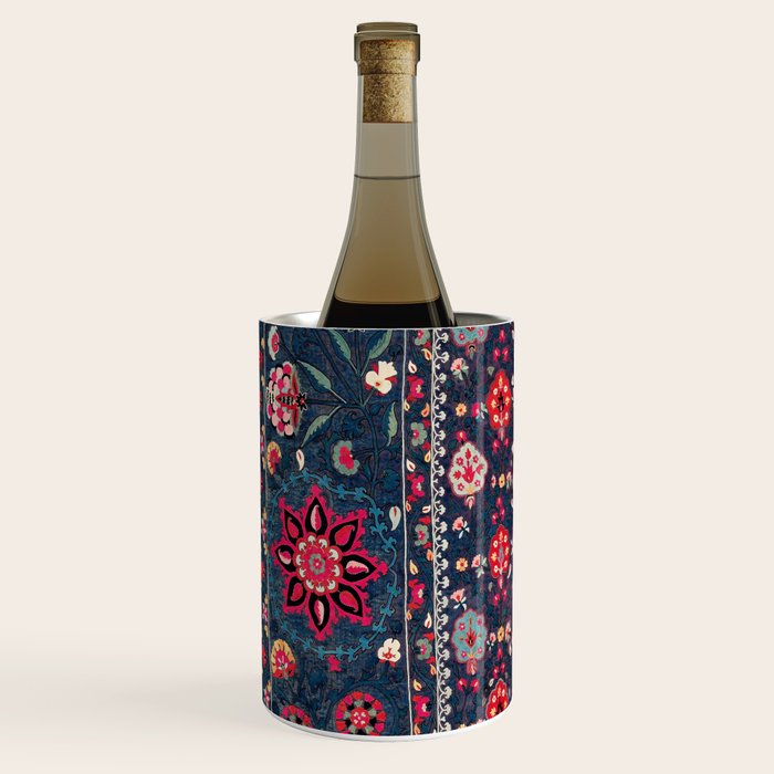 Lakai Suzani Shakhrisyabz Uzbek Embroidery Print Wine Chiller Gallery Image 2