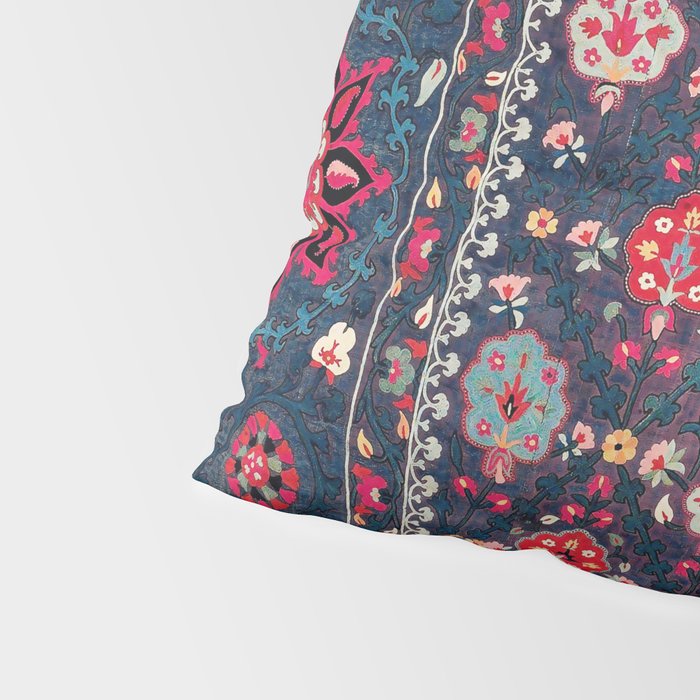 Lakai Suzani Shakhrisyabz Uzbek Embroidery Print Pillow Sham Gallery Image 4