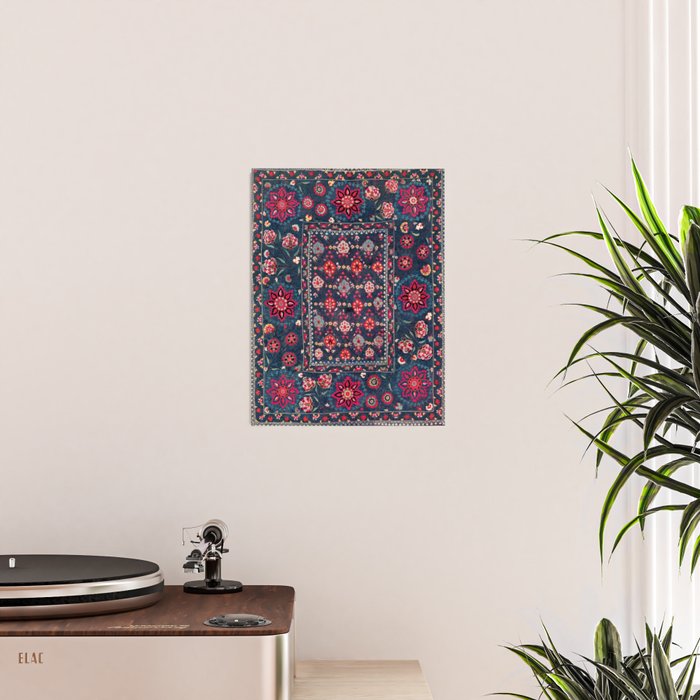 Lakai Suzani Shakhrisyabz Uzbek Embroidery Print Poster Gallery Image 2