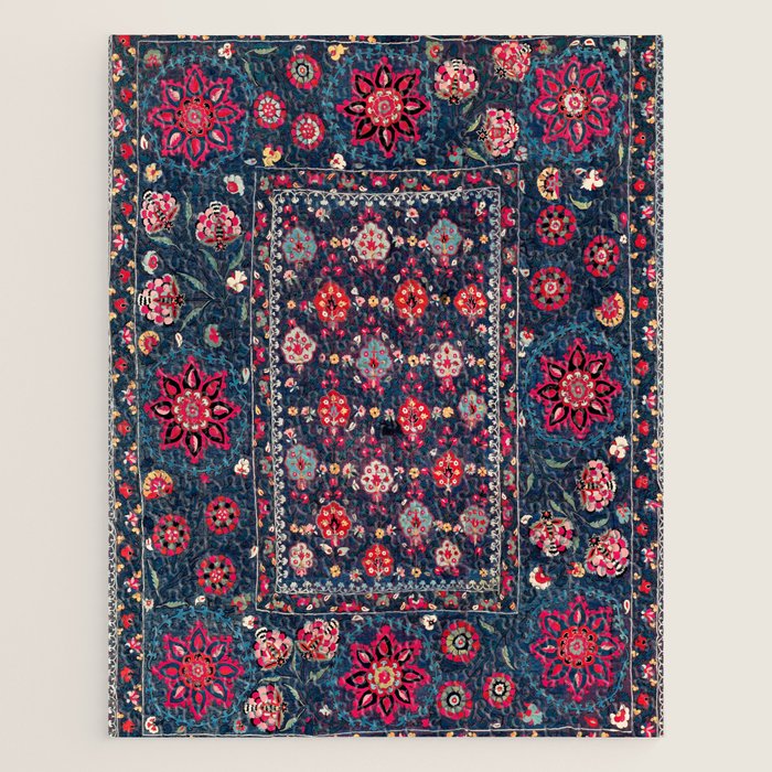 Lakai Suzani Shakhrisyabz Uzbek Embroidery Print Jigsaw Puzzle Gallery Image 1