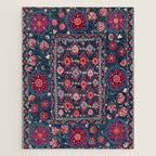 Lakai Suzani Shakhrisyabz Uzbek Embroidery Print Jigsaw Puzzle Gallery Image 1