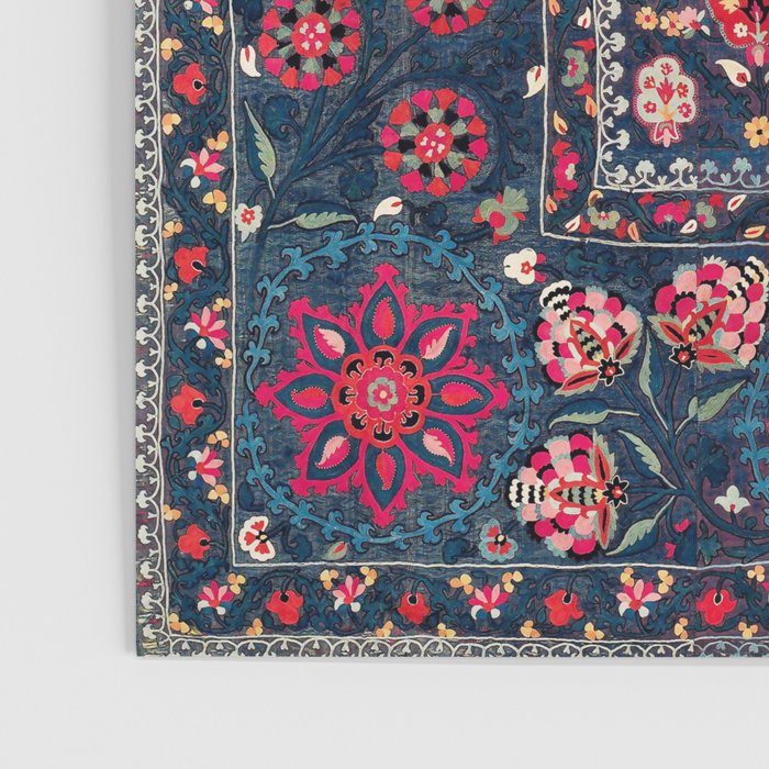 Lakai Suzani Shakhrisyabz Uzbek Embroidery Print Poster Gallery Image 3