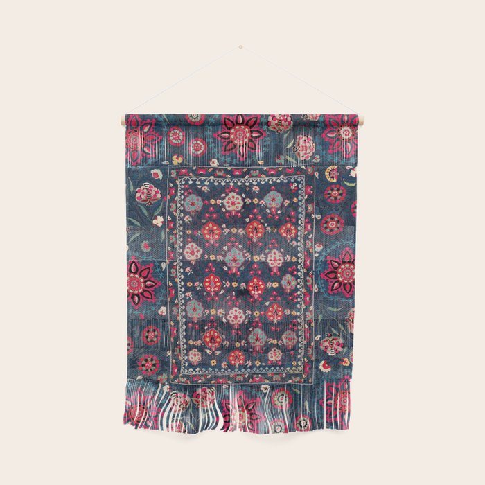 Lakai Suzani Shakhrisyabz Uzbek Embroidery Print Wall Hanging Gallery Image 1