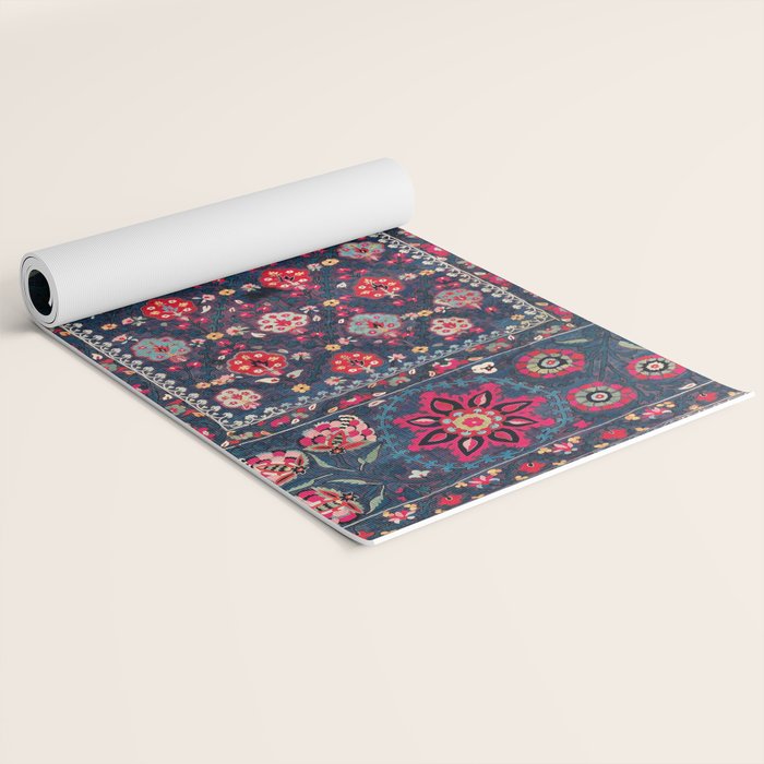 Lakai Suzani Shakhrisyabz Uzbek Embroidery Print Yoga Mat Gallery Image 2