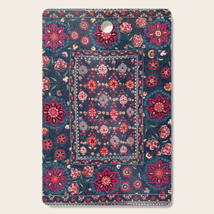 Lakai Suzani Shakhrisyabz Uzbek Embroidery Print Cutting Board Gallery Image 1