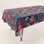 Lakai Suzani Shakhrisyabz Uzbek Embroidery Print Tablecloth Gallery Image 1
