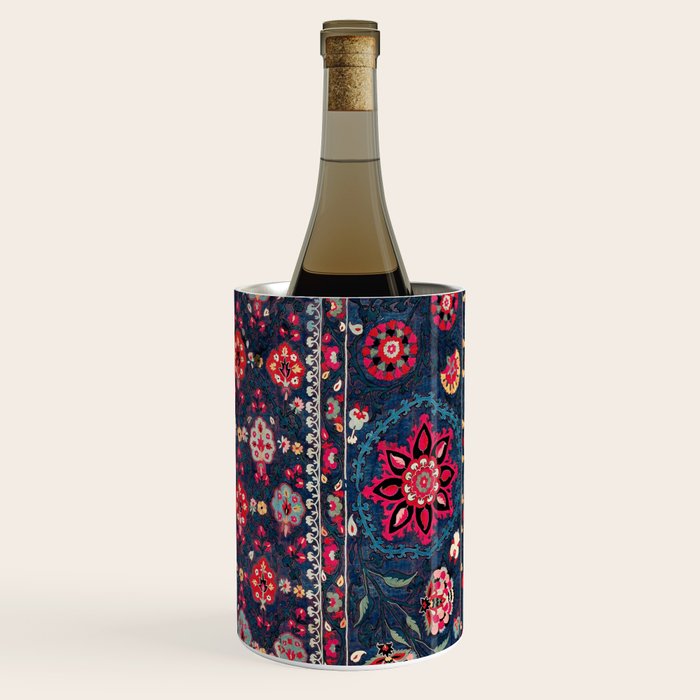 Lakai Suzani Shakhrisyabz Uzbek Embroidery Print Wine Chiller Gallery Image 3