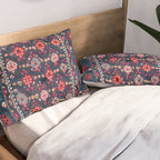 Lakai Suzani Shakhrisyabz Uzbek Embroidery Print Pillow Sham Gallery Image 2