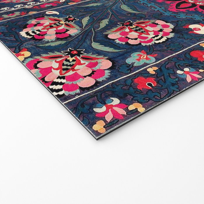 Lakai Suzani Shakhrisyabz Uzbek Embroidery Print Welcome Mat Gallery Image 2