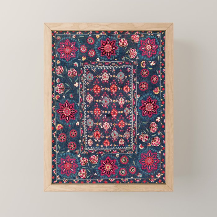 Lakai Suzani Shakhrisyabz Uzbek Embroidery Print Mini Art Print Gallery Image 1