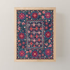 Lakai Suzani Shakhrisyabz Uzbek Embroidery Print Mini Art Print Gallery Image 1