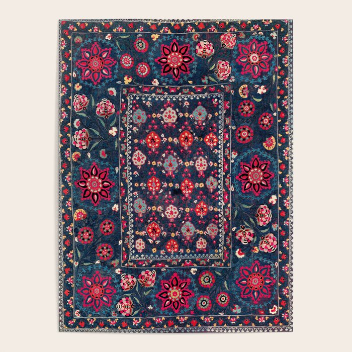 Lakai Suzani Shakhrisyabz Uzbek Embroidery Print Poster Gallery Image 4