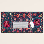 Lakai Suzani Shakhrisyabz Uzbek Embroidery Print Desk Mat Gallery Image 1