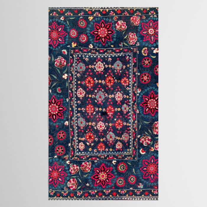 Lakai Suzani Shakhrisyabz Uzbek Embroidery Print Tablecloth Gallery Image 2