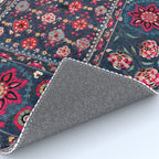 Lakai Suzani Shakhrisyabz Uzbek Embroidery Print Rug Gallery Image 4