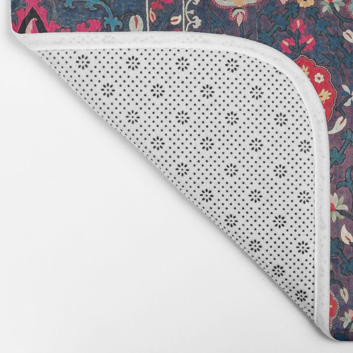 Lakai Suzani Shakhrisyabz Uzbek Embroidery Print Bath Mat Gallery Image 2