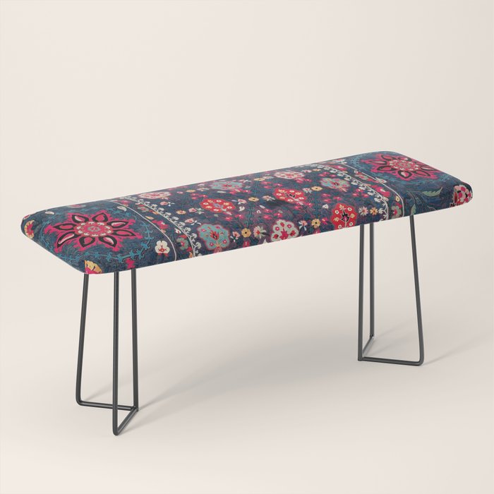 Lakai Suzani Shakhrisyabz Uzbek Embroidery Print Bench Gallery Image 1