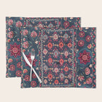 Lakai Suzani Shakhrisyabz Uzbek Embroidery Print Placemat Gallery Image 1