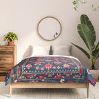 Lakai Suzani Shakhrisyabz Uzbek Embroidery Print Comforter Gallery Image 3