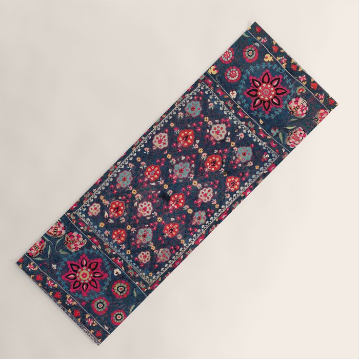 Lakai Suzani Shakhrisyabz Uzbek Embroidery Print Yoga Mat Gallery Image 1