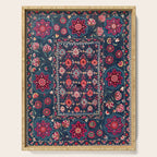 Lakai Suzani Shakhrisyabz Uzbek Embroidery Print Serving Tray Gallery Image 1