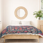 Lakai Suzani Shakhrisyabz Uzbek Embroidery Print Duvet Cover Gallery Image 3