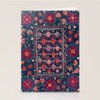 Lakai Suzani Shakhrisyabz Uzbek Embroidery Print Stationery Card Gallery Image 2