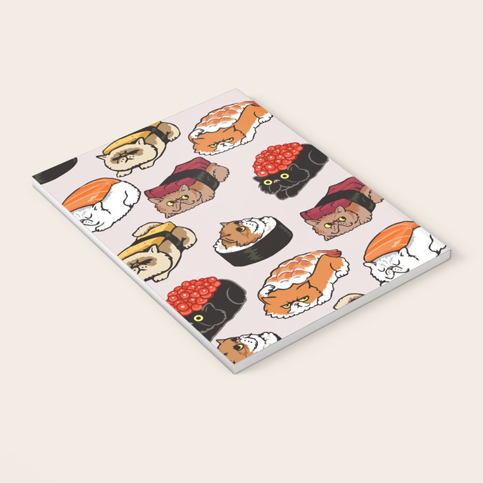 Sushi Persian Cat Notebook Gallery Image 3