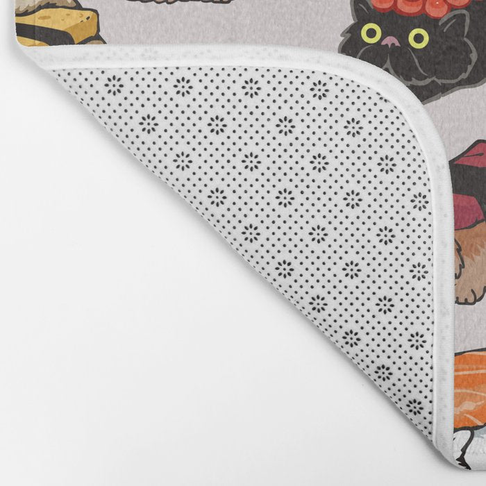 Sushi Persian Cat Bath Mat Gallery Image 2