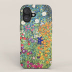 Gustav Klimt Flower Garden 2 iPhone Case Gallery Image 1