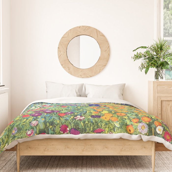 Gustav Klimt Flower Garden 2 Duvet Cover Gallery Image 3