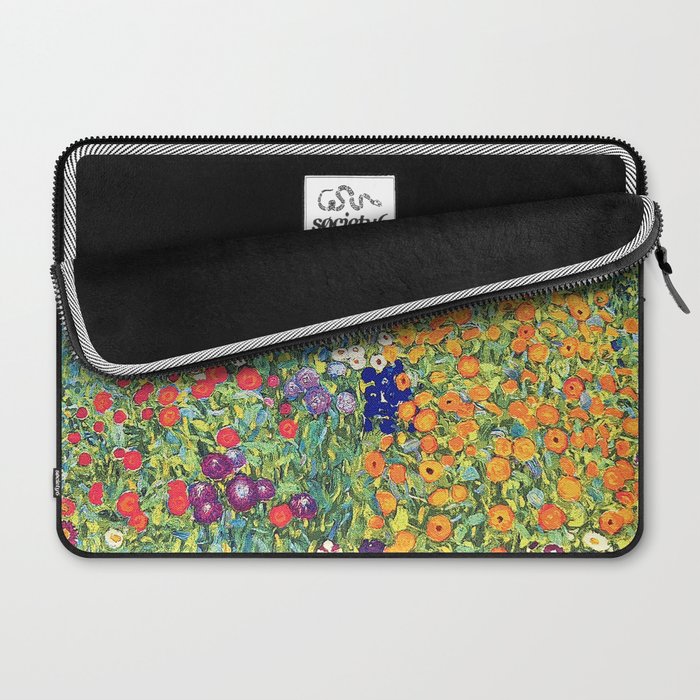 Gustav Klimt Flower Garden 2 Laptop Sleeve Gallery Image 2