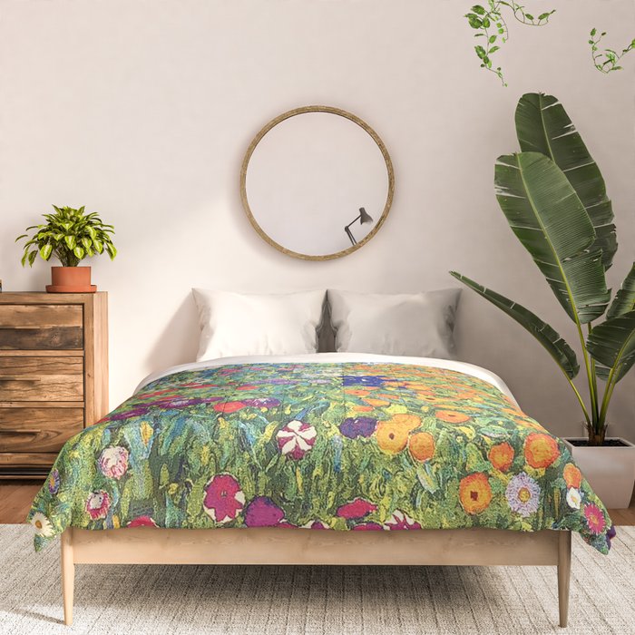 Gustav Klimt Flower Garden 2 Comforter Gallery Image 3