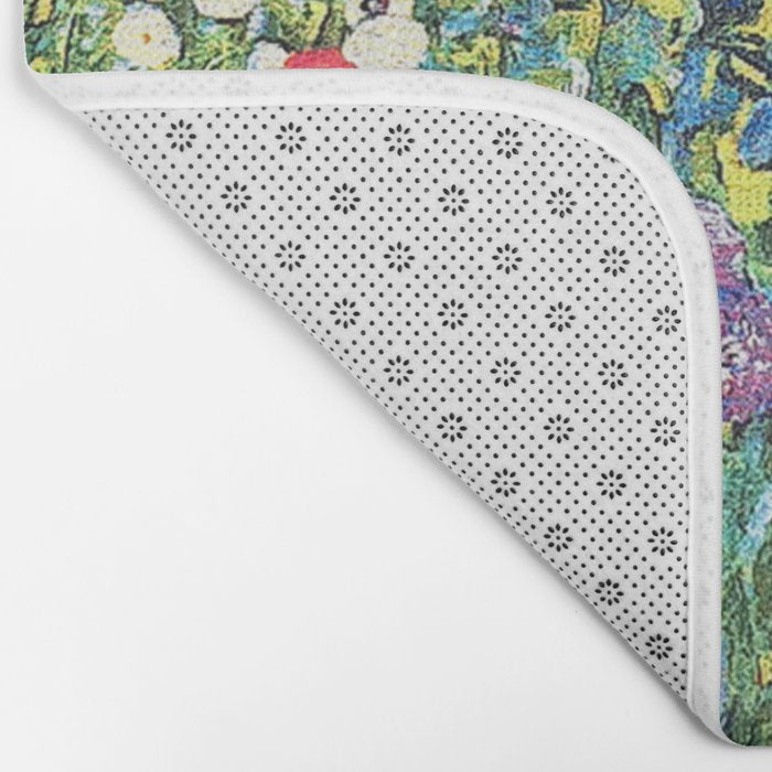 Gustav Klimt Flower Garden 2 Bath Mat Gallery Image 2