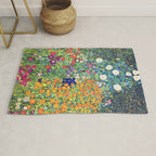 Gustav Klimt Flower Garden 2 Rug Gallery Image 1
